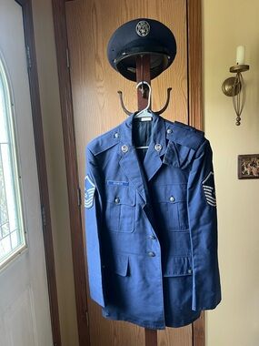 US Air Force Vietnam Era Blue Dress Jacket - Navy Blue
